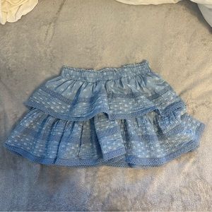 Blue Aerie Ruffle Skirt Medium